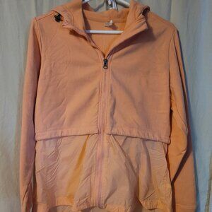Athletic Works Peach/coral Lightweight Hoodie Size Medium